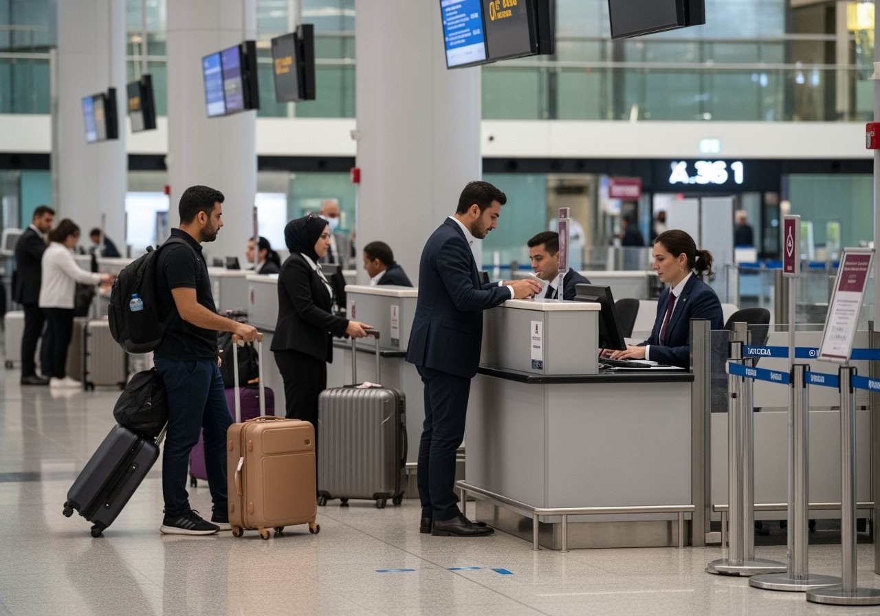 Qatar airport arrival procedures and document verification