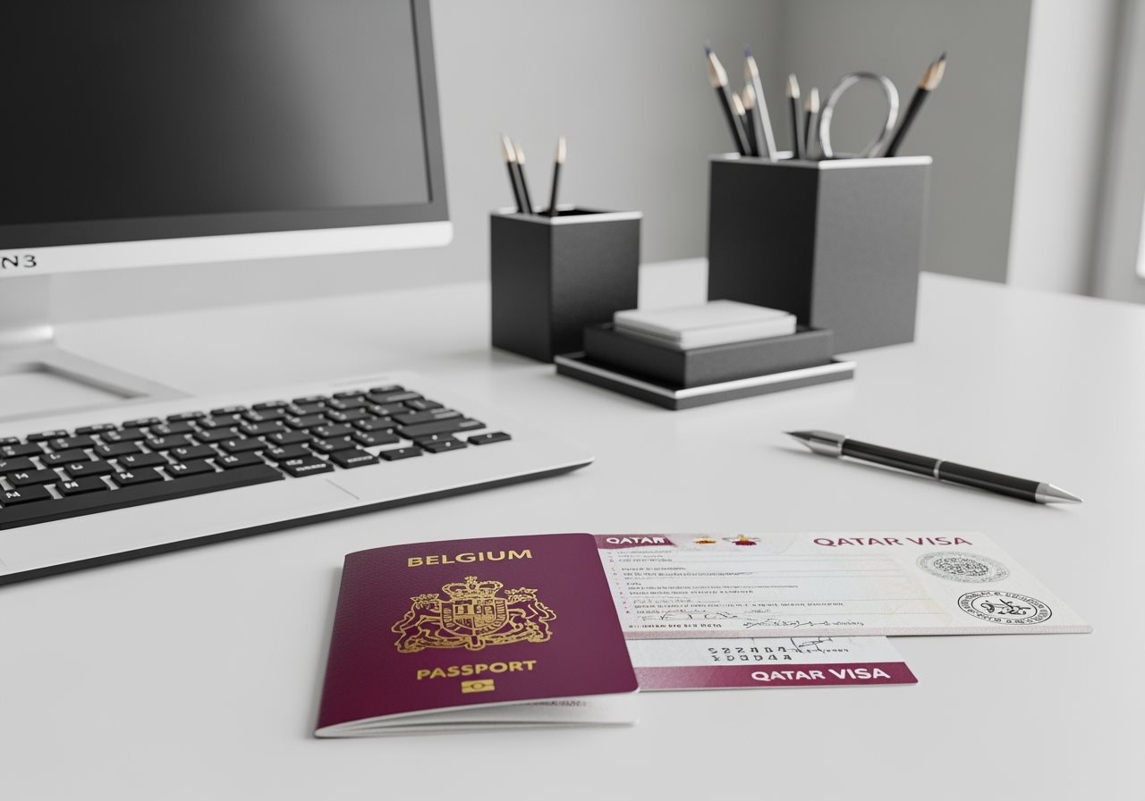 Belgium passport and Qatar visa documents preparation