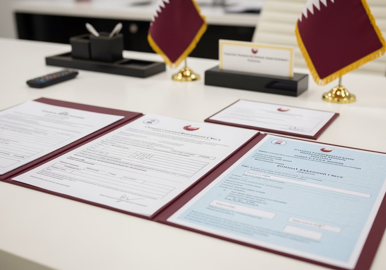 Criminal background check requirements and procedures for Qatar visa application