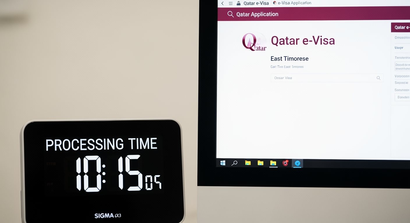 Qatar e-Visa processing time for East Timorese citizens