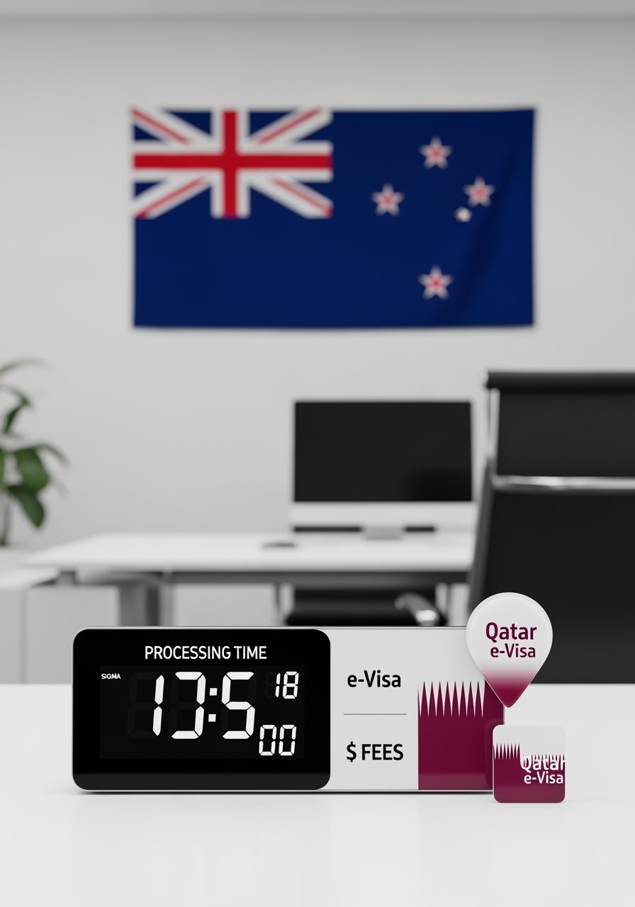 Qatar e-Visa fees for New Zealand citizens