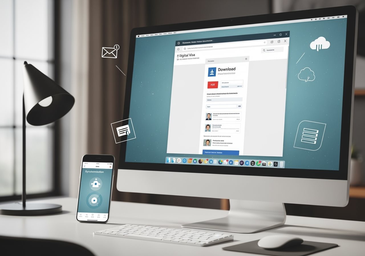 Qatar e-Visa Digital Download Process