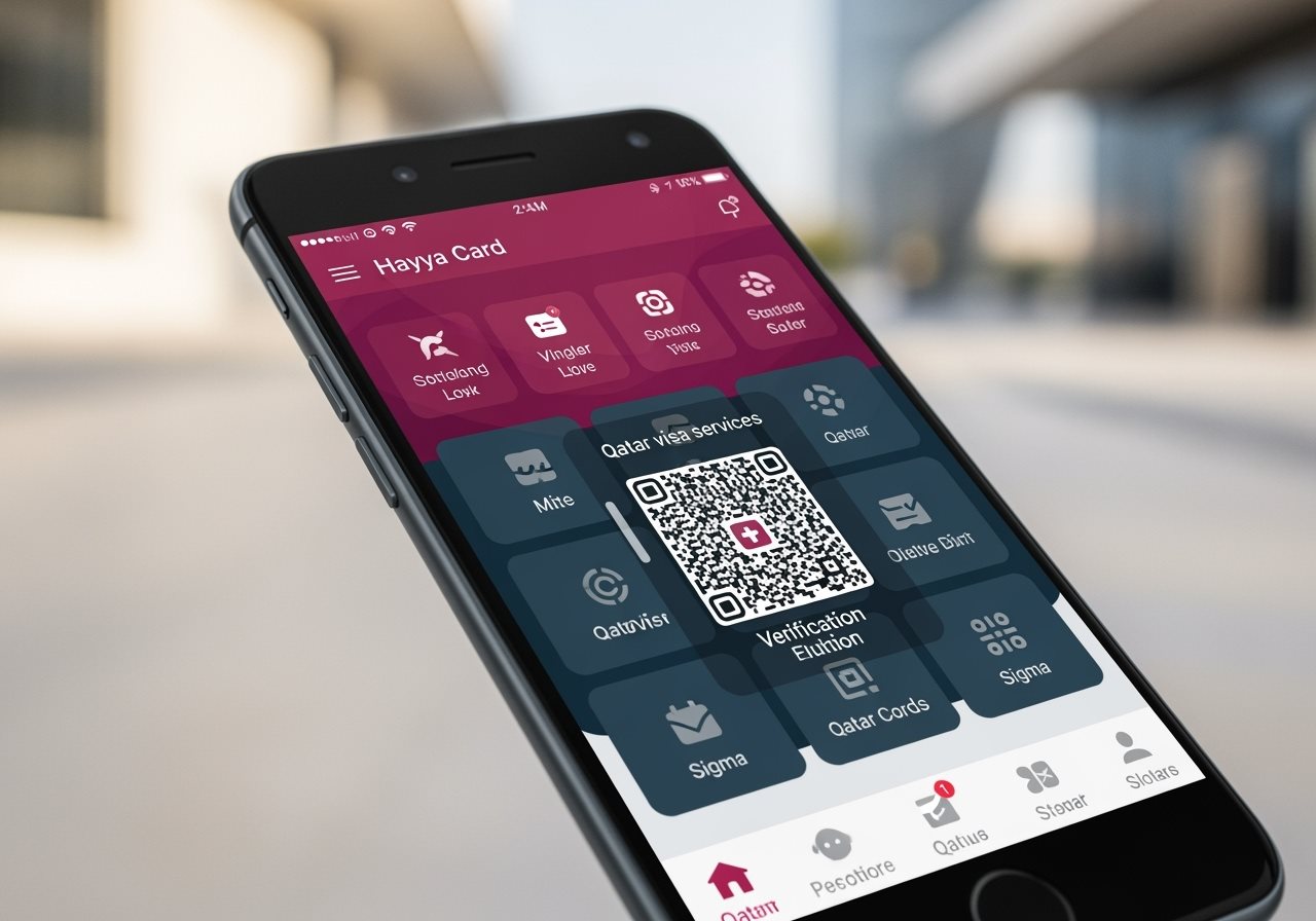 Hayya Card features and QR code verification system