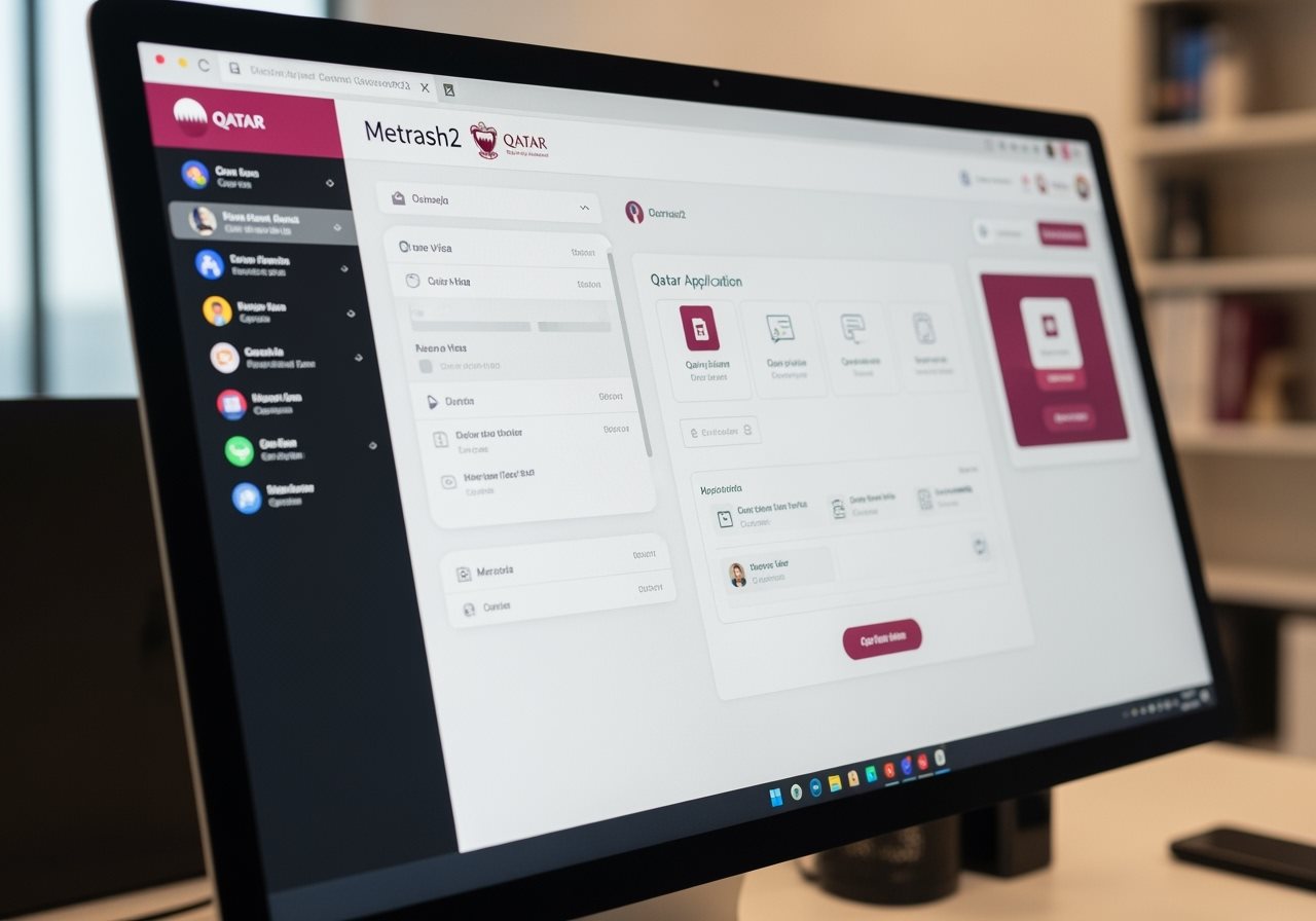 Metrash2 Dashboard Qatar e-Visa Options