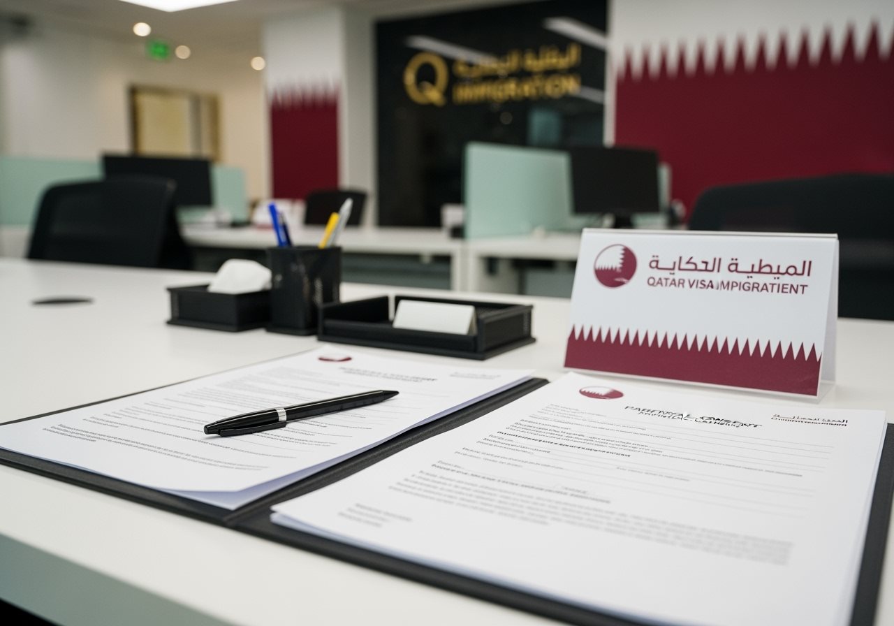 Qatar e-Visa minor requirements and parental consent documentation