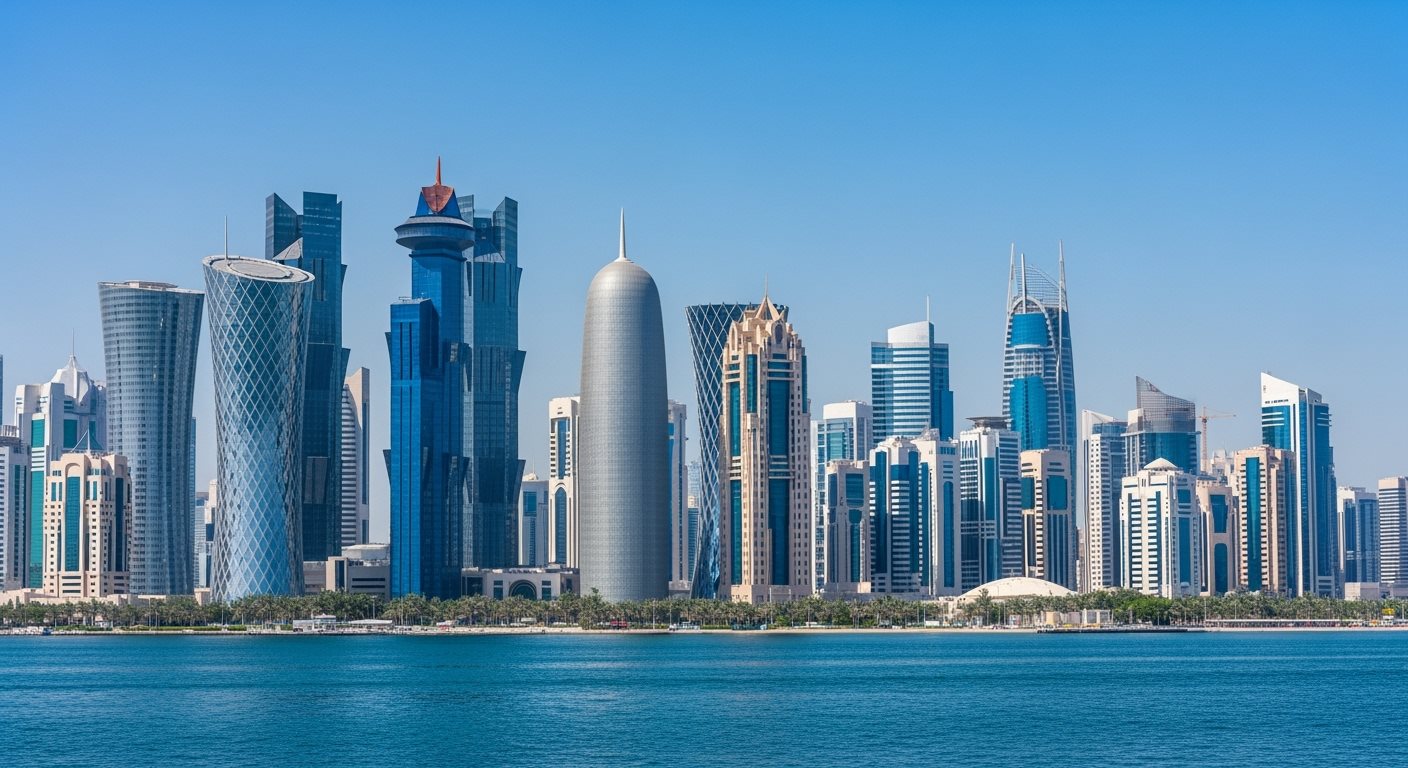 Qatar Doha skyline for Slovak travelers