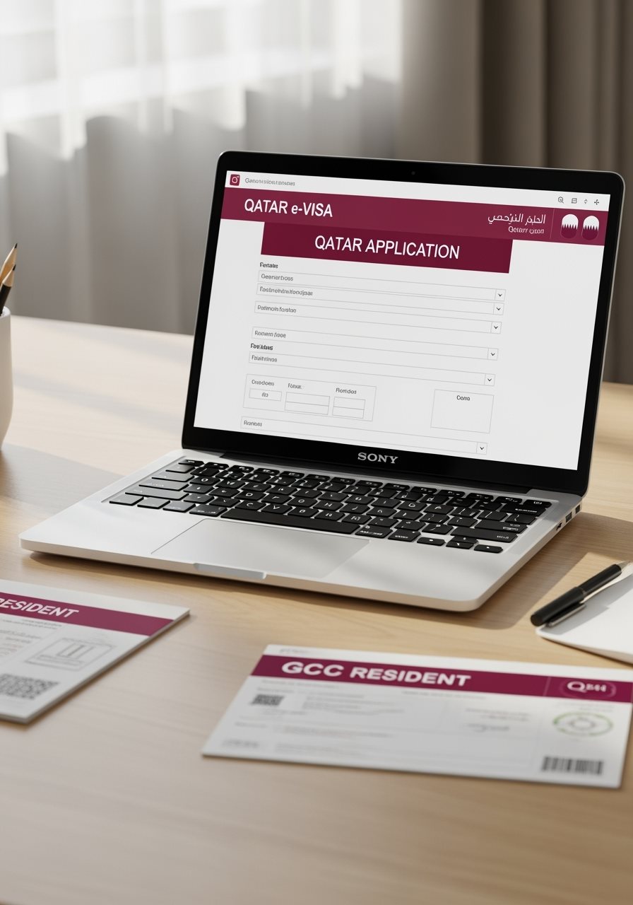 Qatar GCC Resident e-Visa application process
