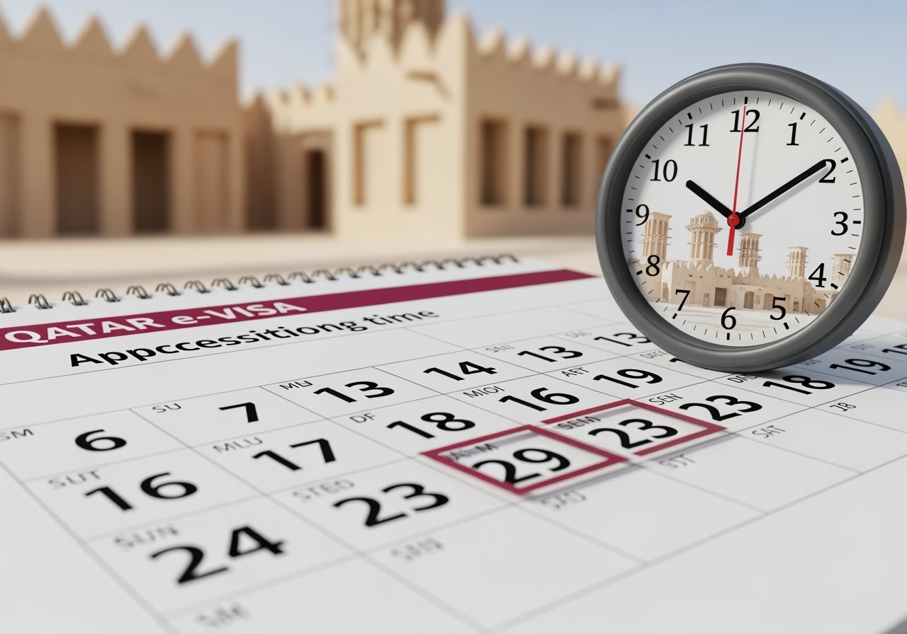Qatar e-Visa Normal Processing Timeline