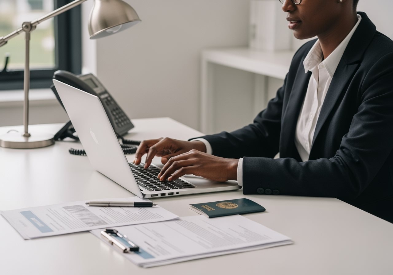 Professional Botswanan citizen applying for Qatar e-Visa online