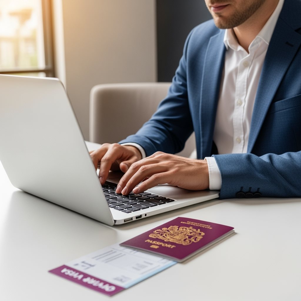 British traveler applying for Qatar e-Visa online