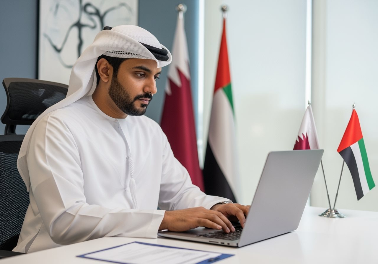 Emirati citizen applying for Qatar e-Visa online