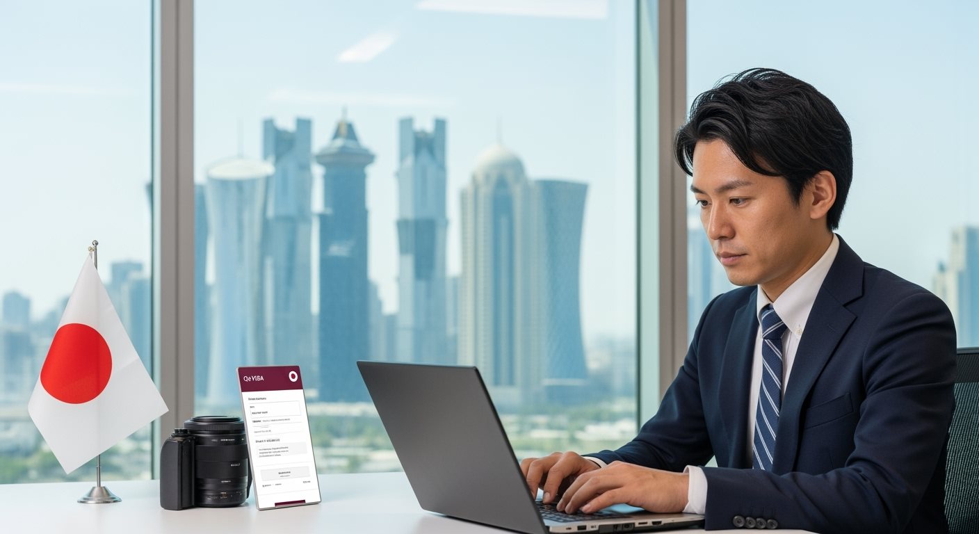 Japanese citizen applying for Qatar e-Visa online