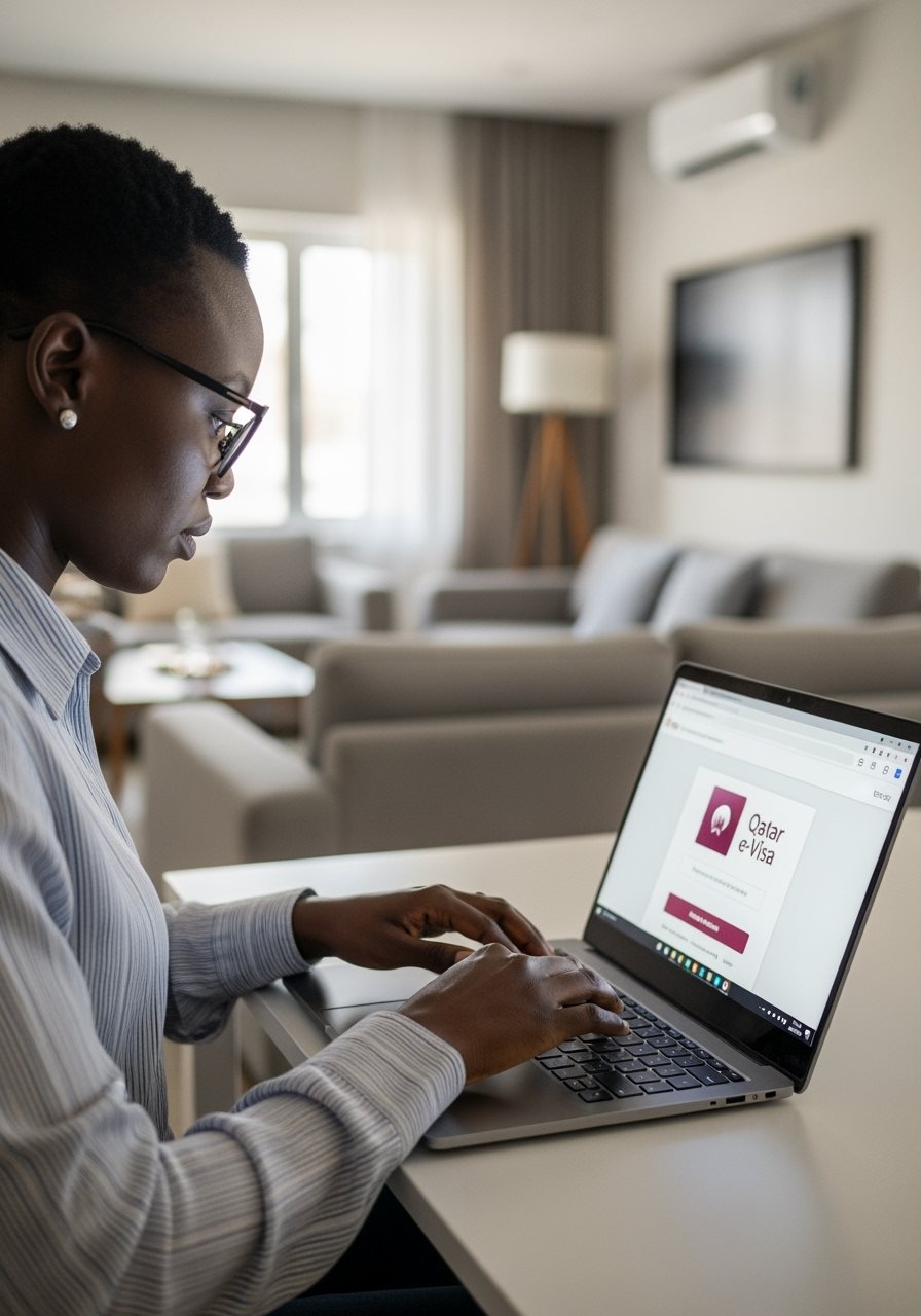Senegalese citizen applying for Qatar e-Visa online