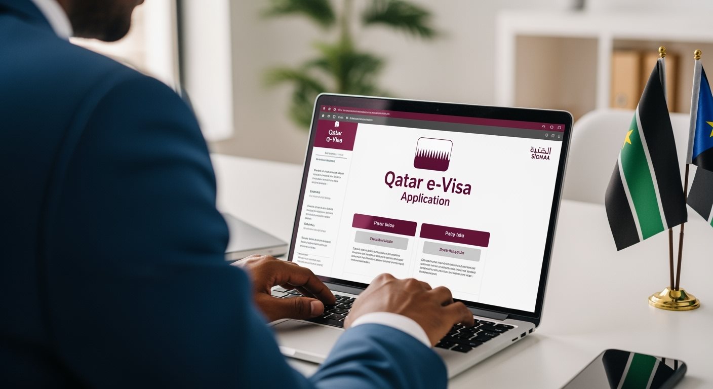 South Sudanese citizen applying for Qatar e-Visa online