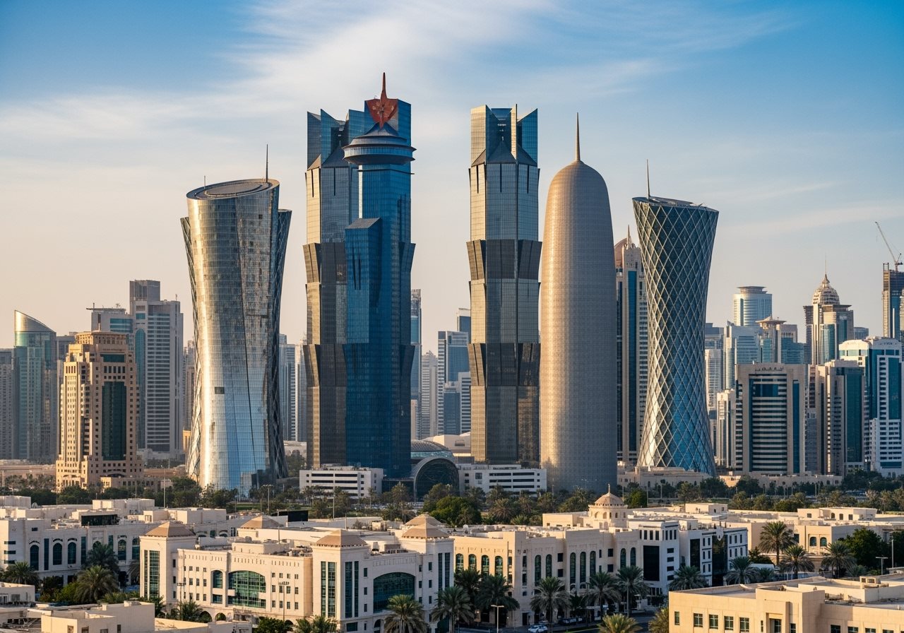 Qatar Doha skyline representing fast e-Visa processing