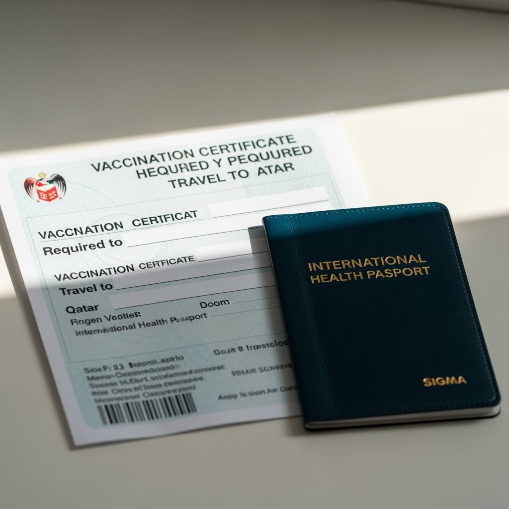 Qatar e-Visa vaccination certificate and medical documents