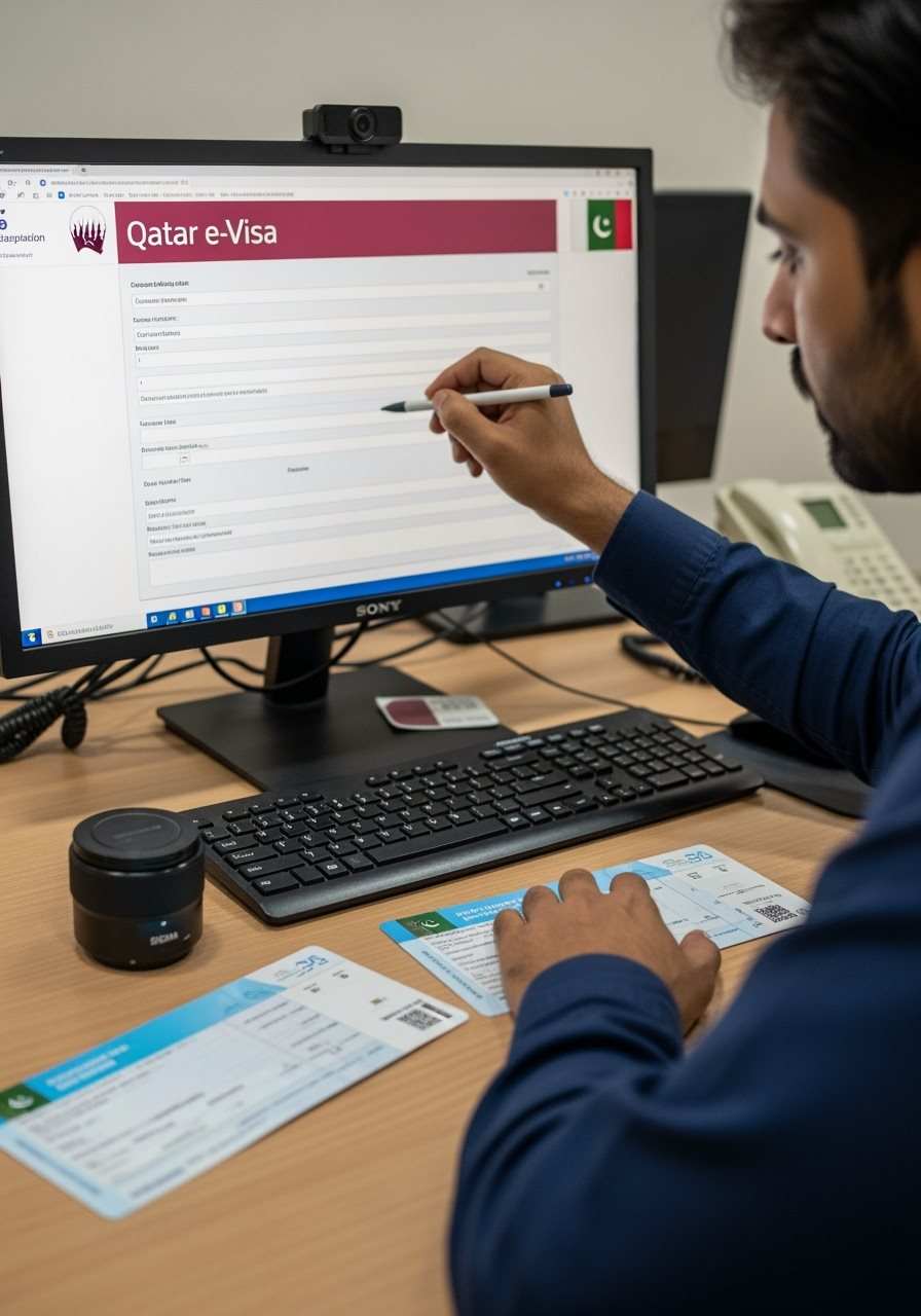 Qatar e-Visa application process for Pakistani citizens
