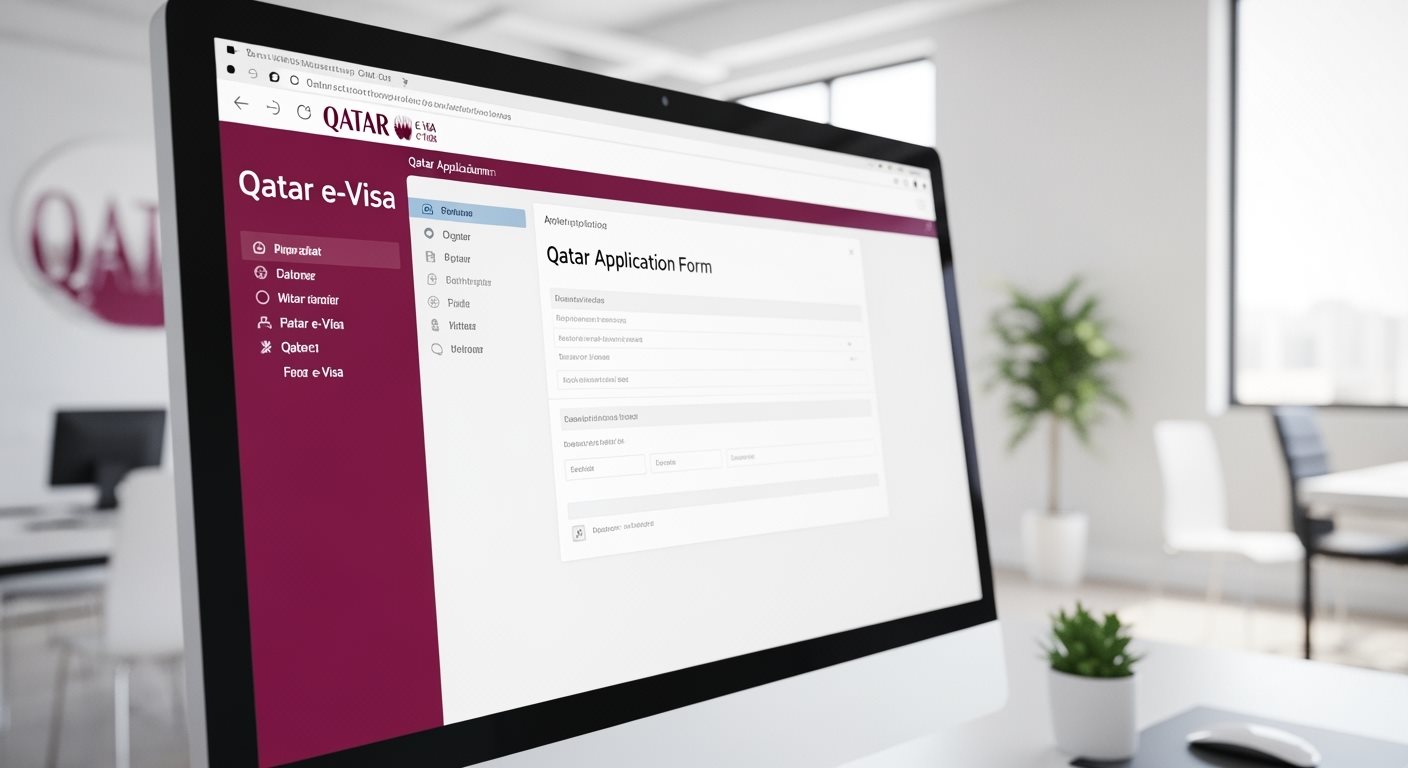 Qatar e-Visa Application Form Interface