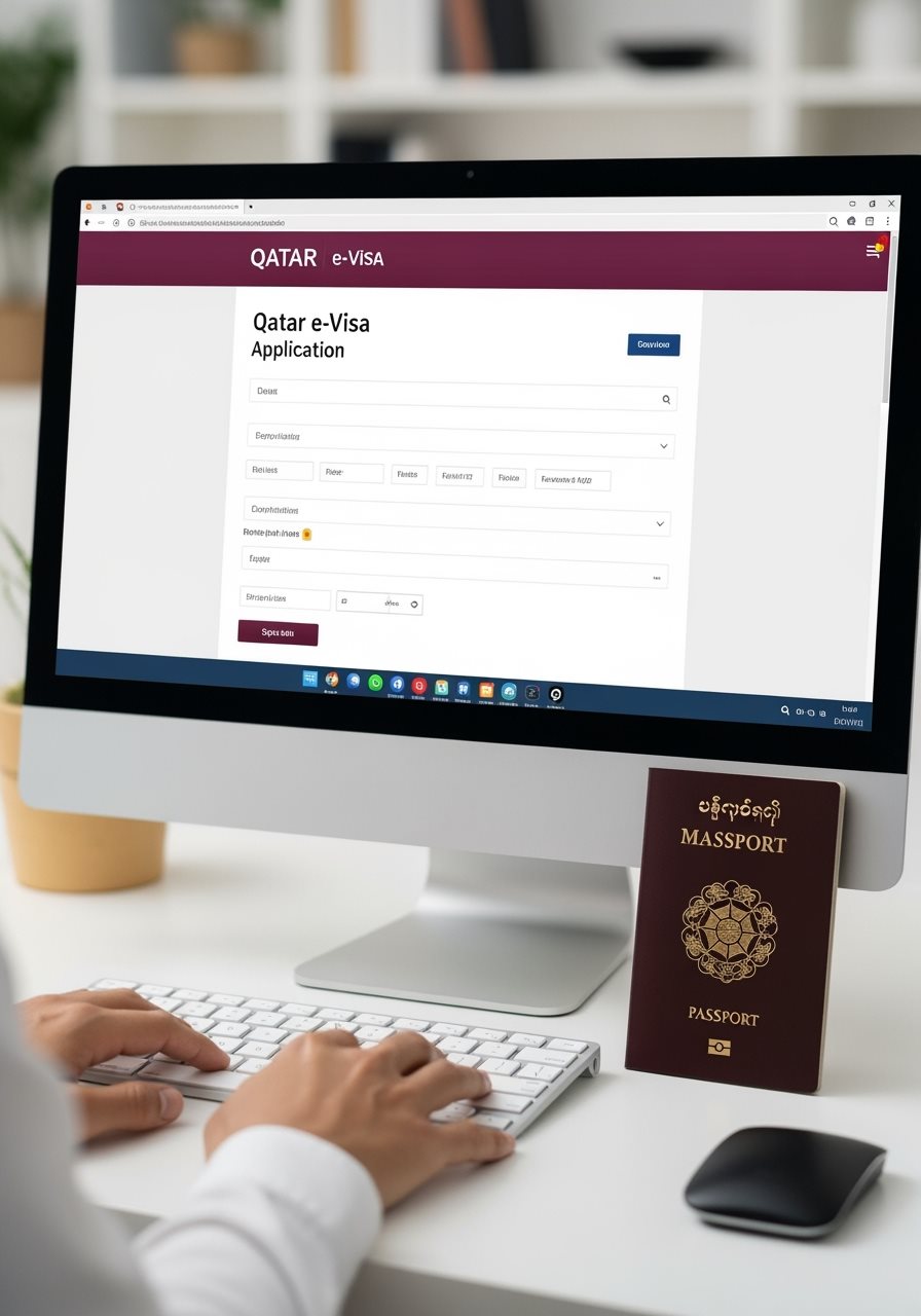 Qatar e-Visa application process for Myanmar citizens
