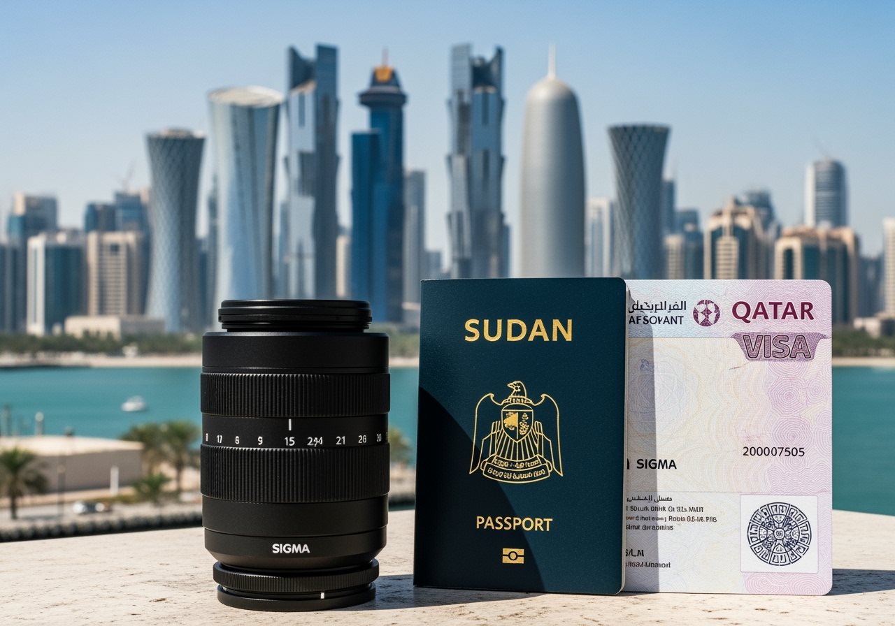 Sudan passport and Qatar visa documents