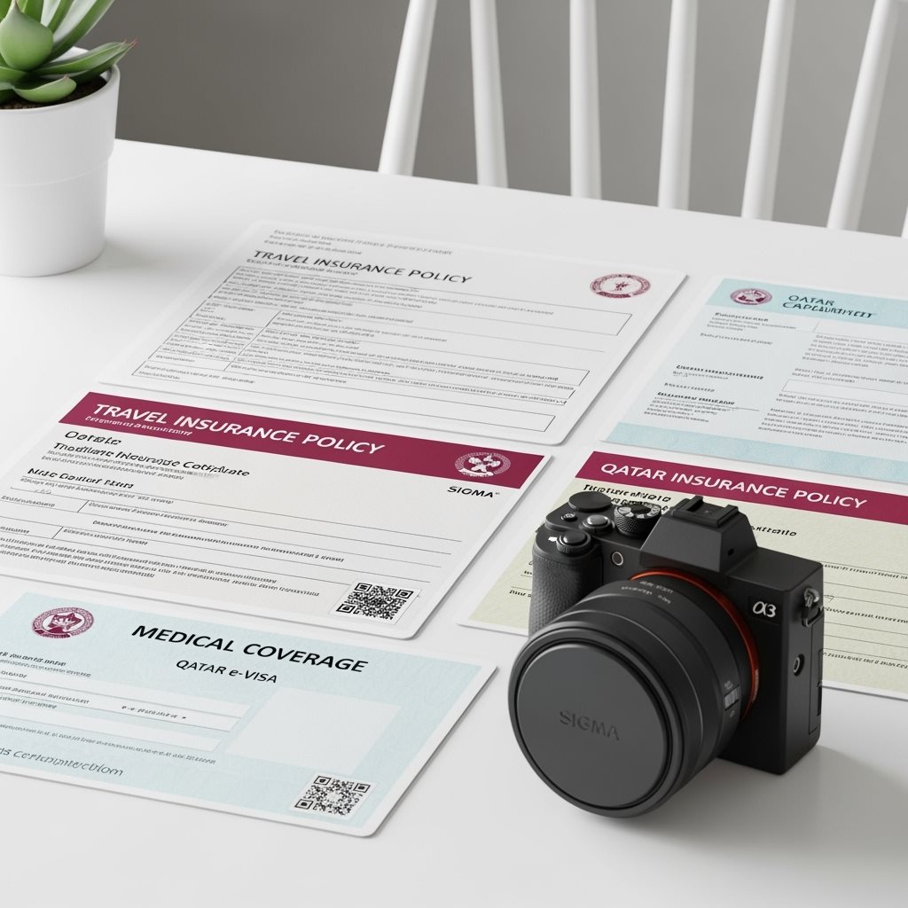Qatar travel insurance and supporting documents