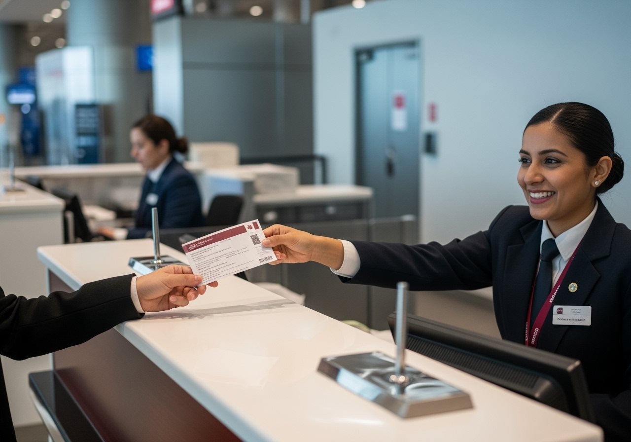Using printed Qatar e-Visa copy at airport immigration desk